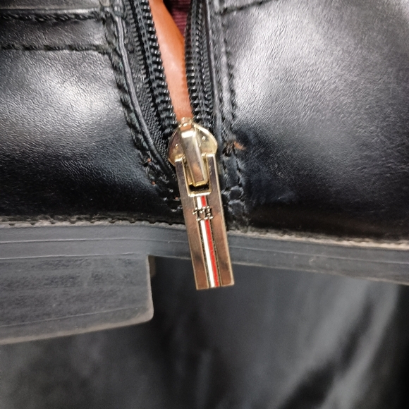 Tommy HILL FIGURE right under knee fitting size 7 black and brown dress boots - Picture 8 of 11